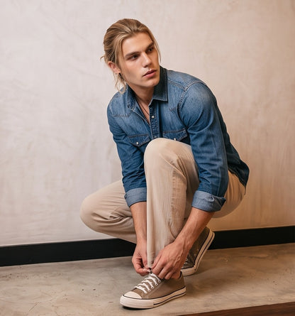pantalón de lino para hombre de corte recto y holgado con cintura elástica y cordón ajustable, disponible en 6 colores: negro, blanco, gris, beige claro, azul cielo y azul marino