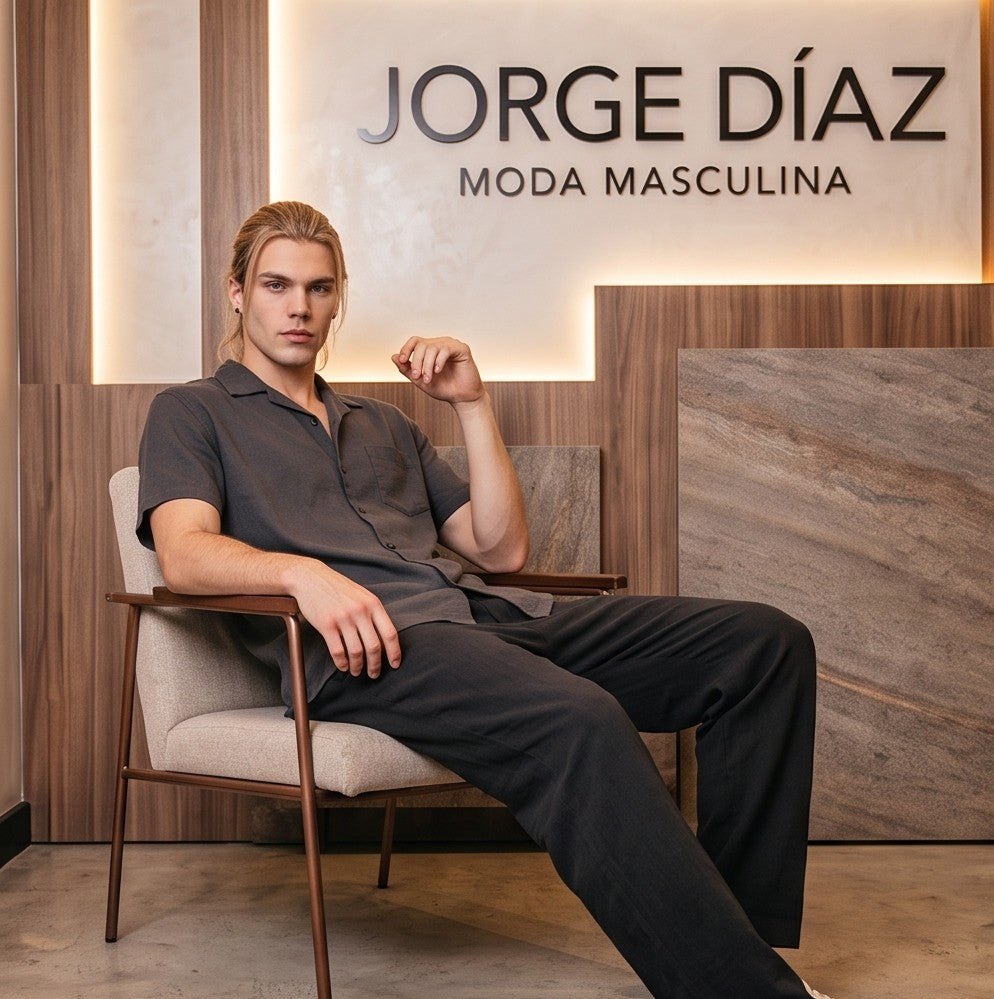 pantalón de lino para hombre de corte recto y holgado con cintura elástica y cordón ajustable, disponible en 6 colores: negro, blanco, gris, beige claro, azul cielo y azul marino